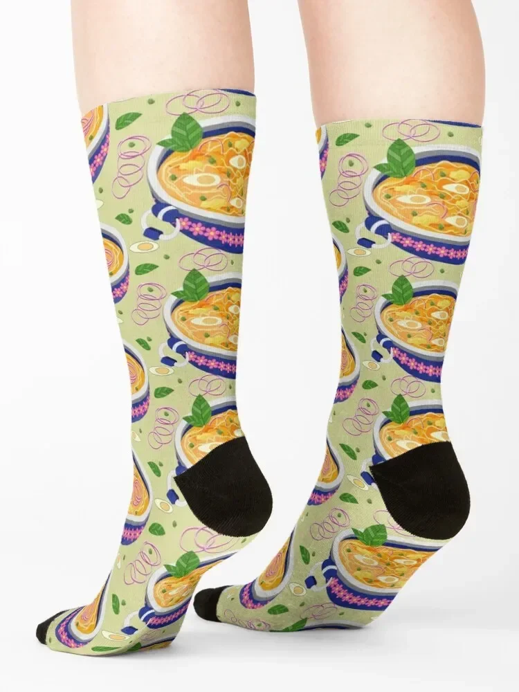 I Really Like Soup - Soup Bowl Socks compression Antiskid soccer Stockings man gift Designer Man Socks Women's