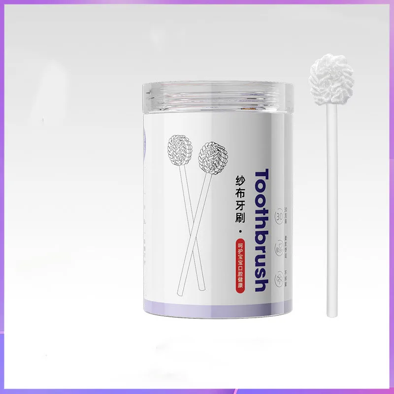 

Baby oral cleaning cotton swab, newborn gauze, brushing teeth, baby toothbrush, tongue coating, tongue cleaning tool,dental wand