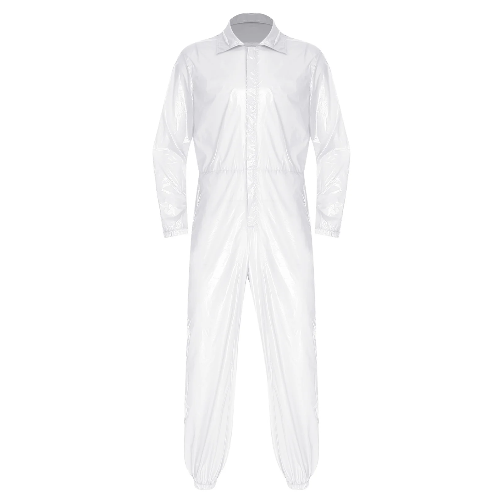 Męskie kombinezony robocze w jednolitym kolorze, wodoodporne, pyłoszczelne, gładkie, do fabryki, warsztatu, na co dzień.