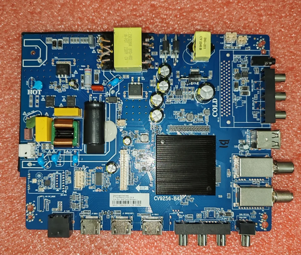 

CV9256-B42 WiFi network TV motherboard, physical photo, tested for 74--78 570MA 2 specifications