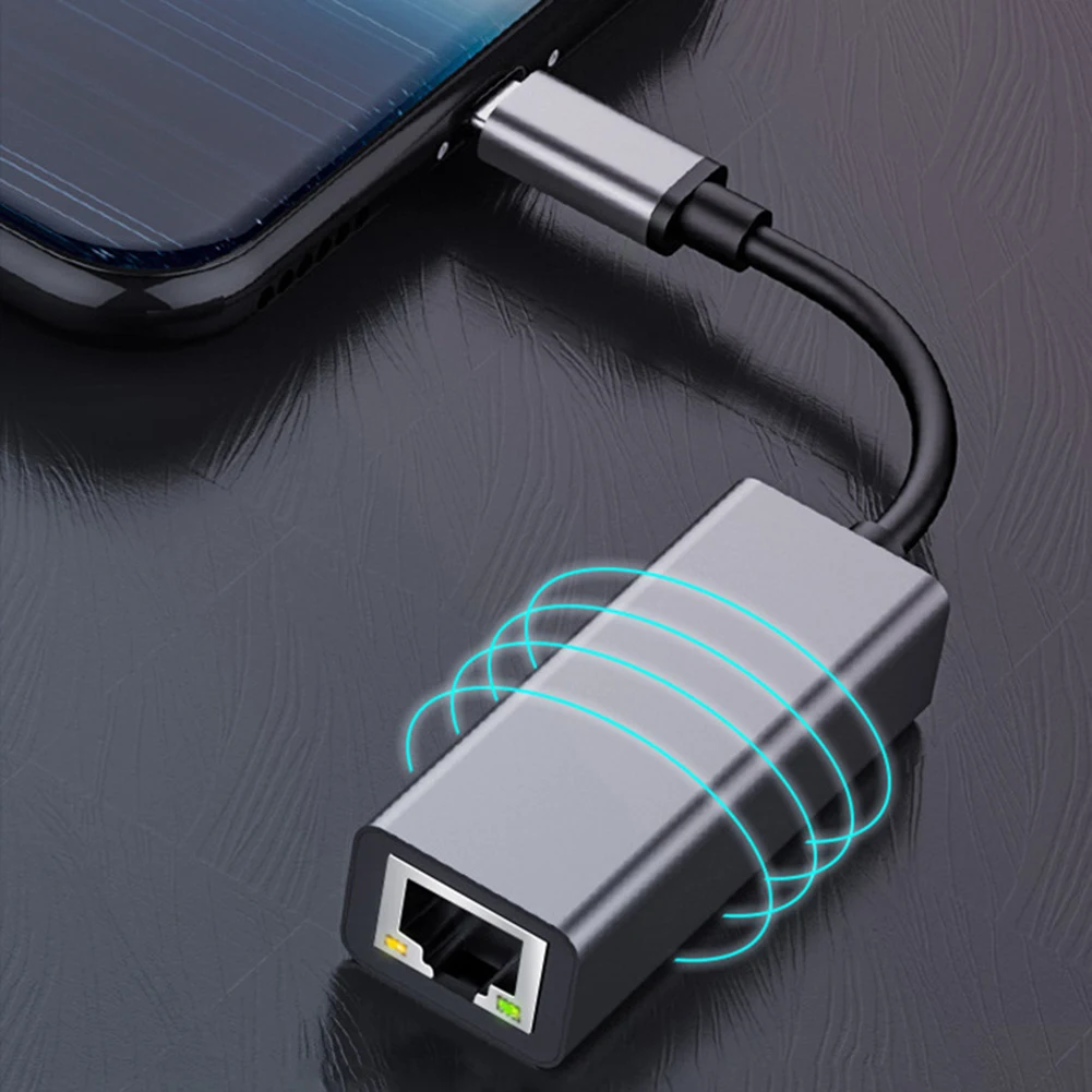 2.5G Wired USB 3.0 Type-C To RJ45 Ethernet Adapter 2500Mbps USB To Ethernet Adapter USB 3.0 Gigabit Ethernet Adapter for Laptop