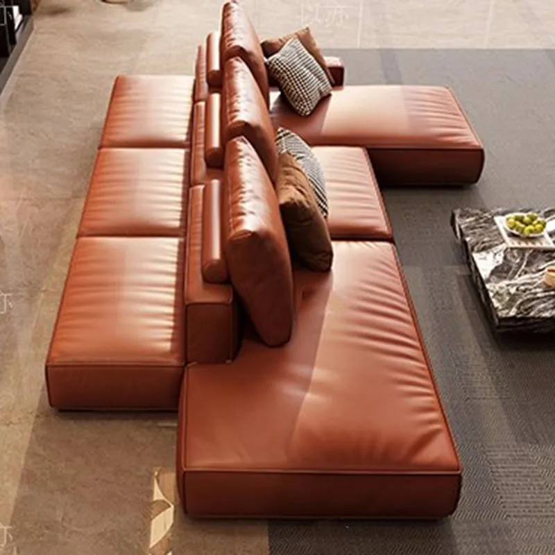 

Luxury Modern Living Room Sofas Leather Couch Sectional Armchair Pouf Living Room Sofas Conference Tables Muebles Home Furniture
