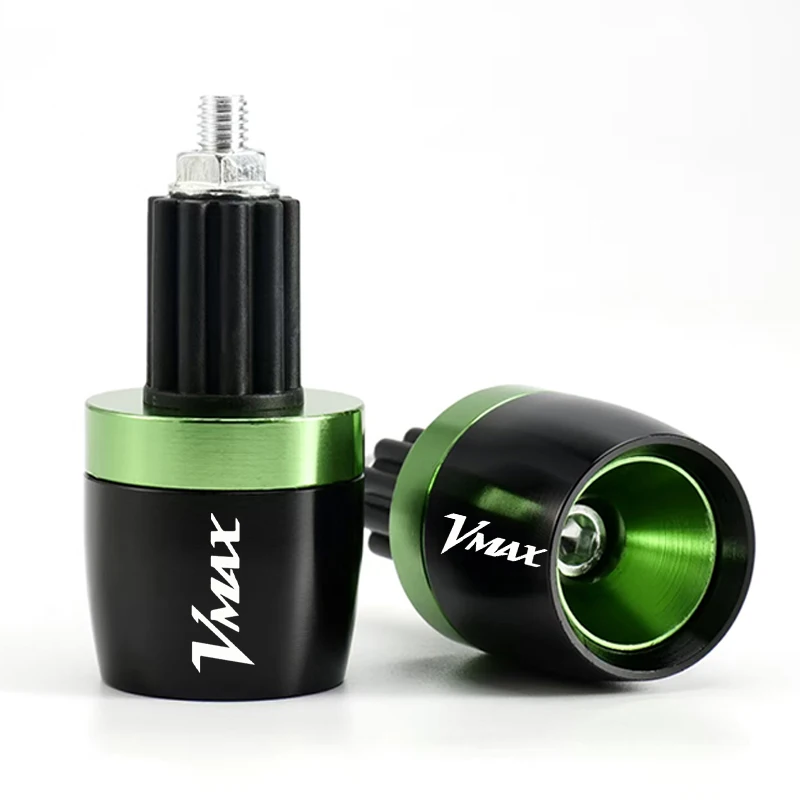 Motorcycle Accessories 7/8"22MM CNC Handlebar Grips Handle Bar Grip End Cap Plugs For Yamaha V-MAX VMAX 1200 V-MAX1200 VMAX1200