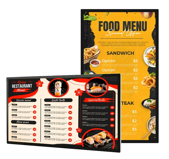 

Power Wholesale 43/55 Inch Ultra-thin Indoor Commercial Ultra-high Definition Digital Menu Board LCD Advertising Display Bu