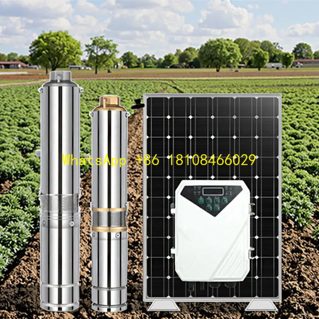

Stainless Steel Material Agricultural Irrigation System Customizable High Pressure 36V-48V Solar Submersible Deep Well Pump