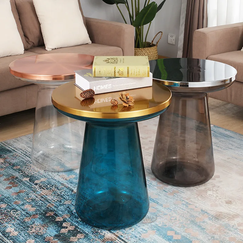 Hot selling simple design metal round side tables coffee table