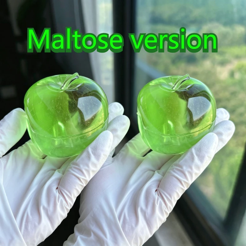 Green Apple Slushie Squishy Fidget Toy Crunchy Moldable Non-Bounce Sensory Stress Reliever Medium Grip Strength Slow Rising Gift image 3