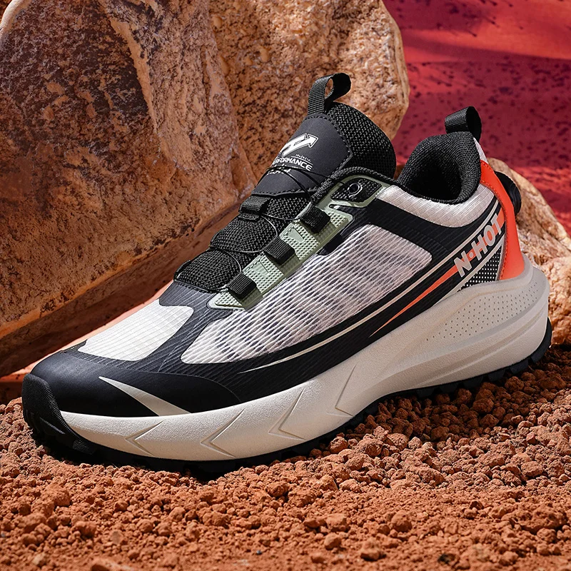 Men's Cycling Hiking Shoes Comfortable and non slip Outdoor Off-road Sneaker Rotating Buckles casual and Fashionable Footwear