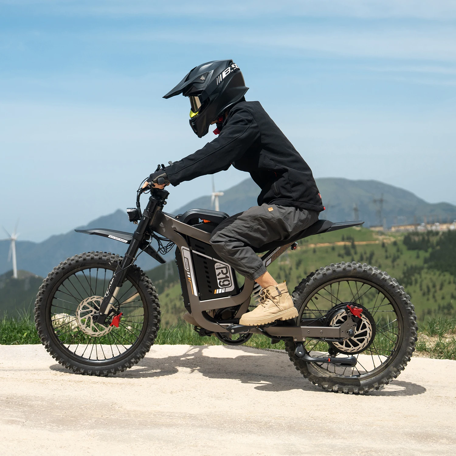 All Terrain Electric Bicycle 3000W High Speed E Bike 72V 40Ah Lithium Battery Hydraulic Disc Brake  7 Speed