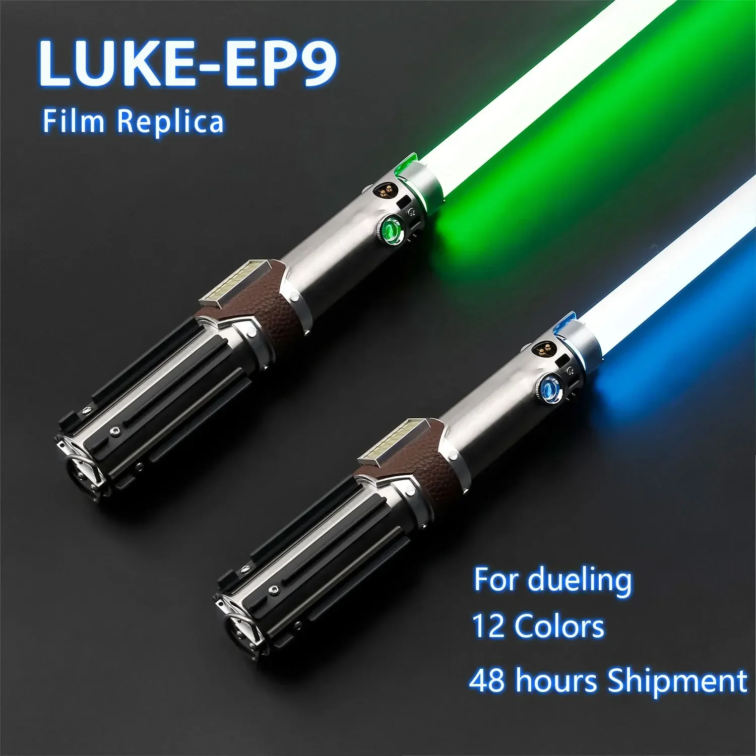 

TXQSABER Jedi Luke EP9 Replica Lightsaber Metal Hilt Heavy Dueling Proffie 2.2 Light Sword SNV4 Neo Pixel Laser Cosplay Gift