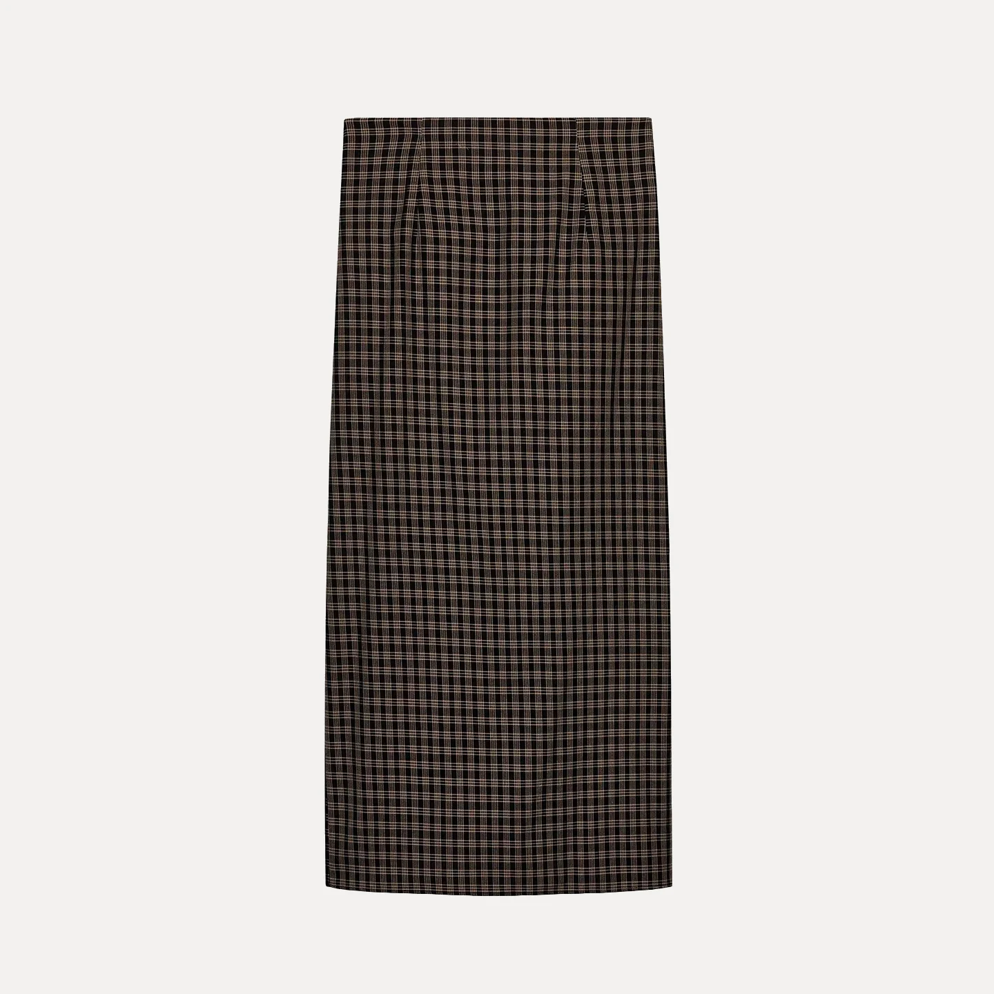 Z 2025 nouveau Faion polyvalent Simple plissé jupe à carreaux femmes taille moyenne coupe droite Stand Fit usage quotidien