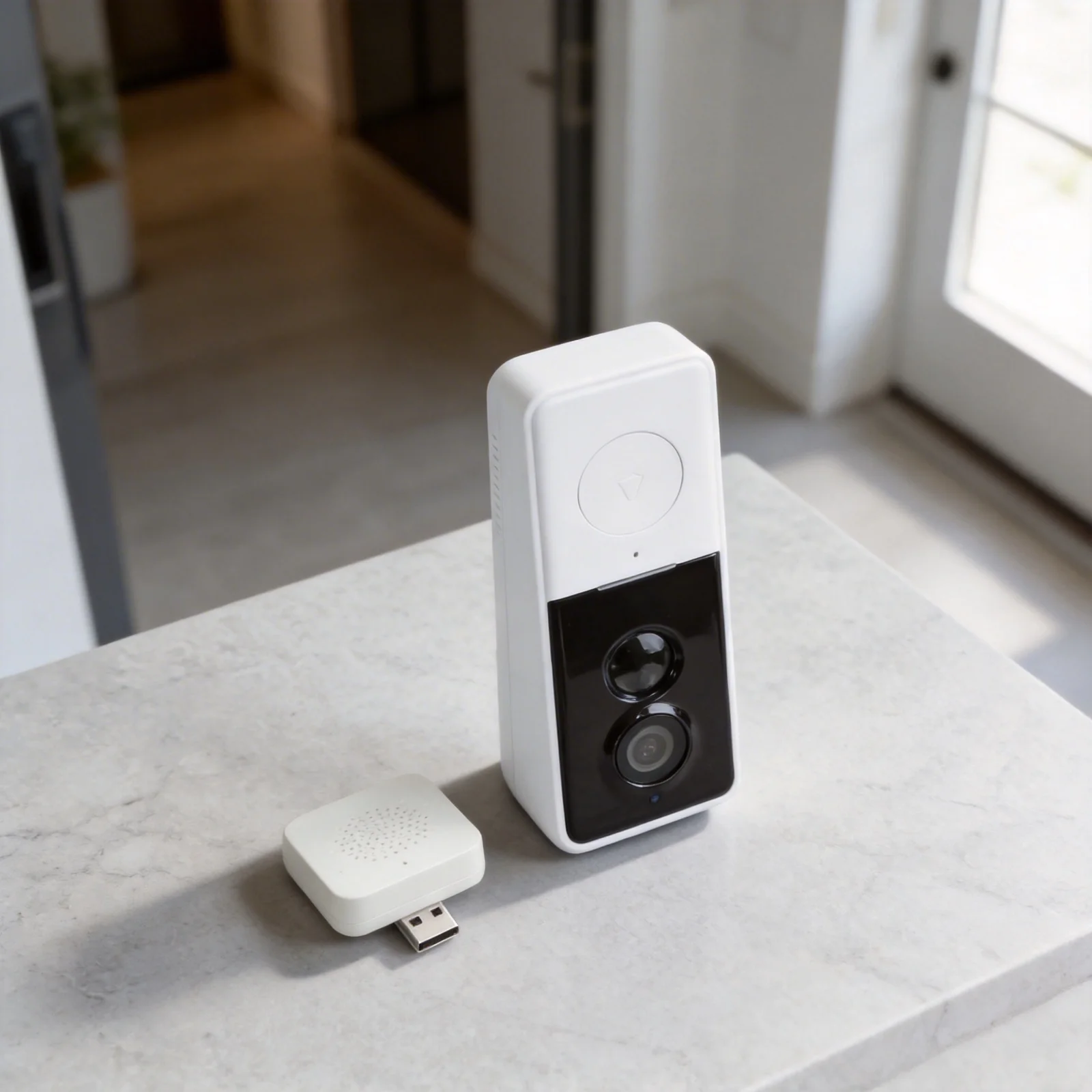 WIFI for video Doorbell with 100W Pixel Camera PIR Human Detection Mobile Remote for access and Two Way Intercom for Security
