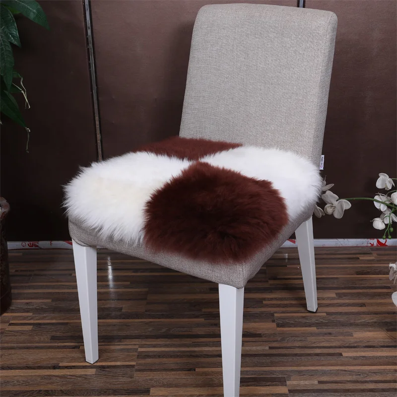 

Pure Wool Sofa Chair Pad Australian eepskin Geometric Pattern European Sle Home Fabric Chair Cuion Sofa Cuion