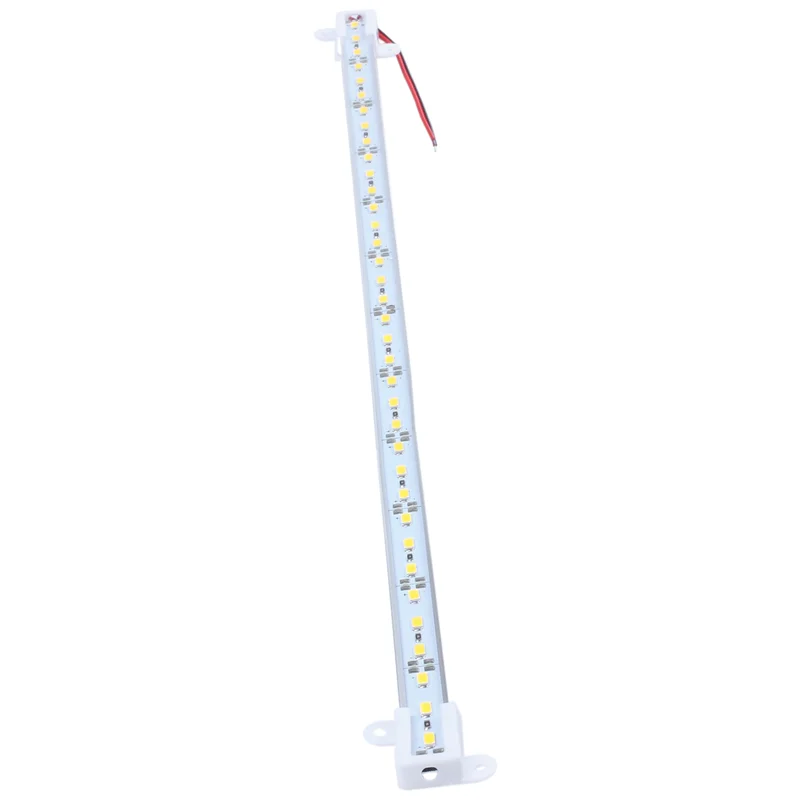 ไฟแถบ LED แบบแข็ง ABPQ-10Pcs 50ซม. 12V 36 LED 5050 SMD อลูมิเนียม สีขาวอบอุ่น