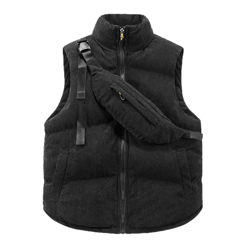 

American Trendy Brand Retro Corduroy Vest Men's Autumn and Winter Trend Casual Velvet Cotton Warm Vest Cotton Coat