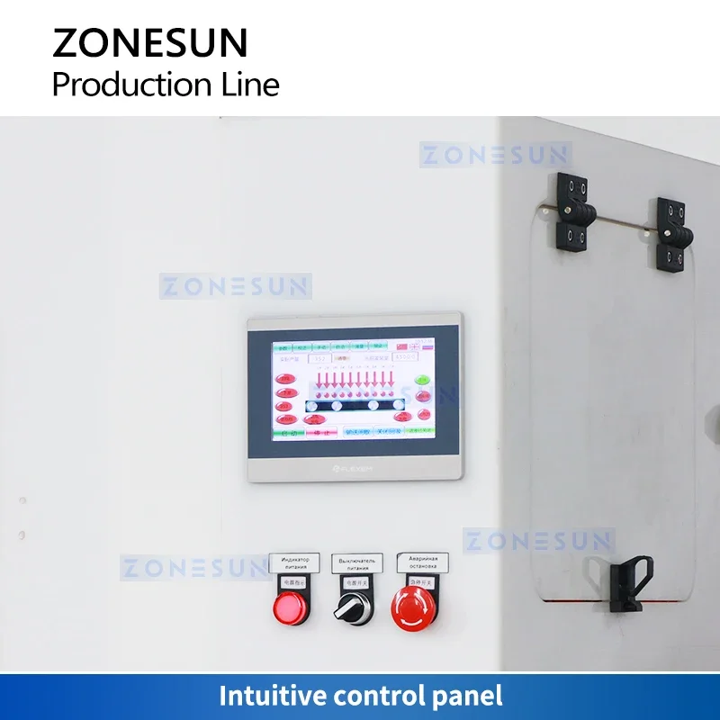 ZONESUN Chemical Production Line Bleach Filling Machine Pestiside Filler Disinfectant Packaging Line ZS-FAL180F5