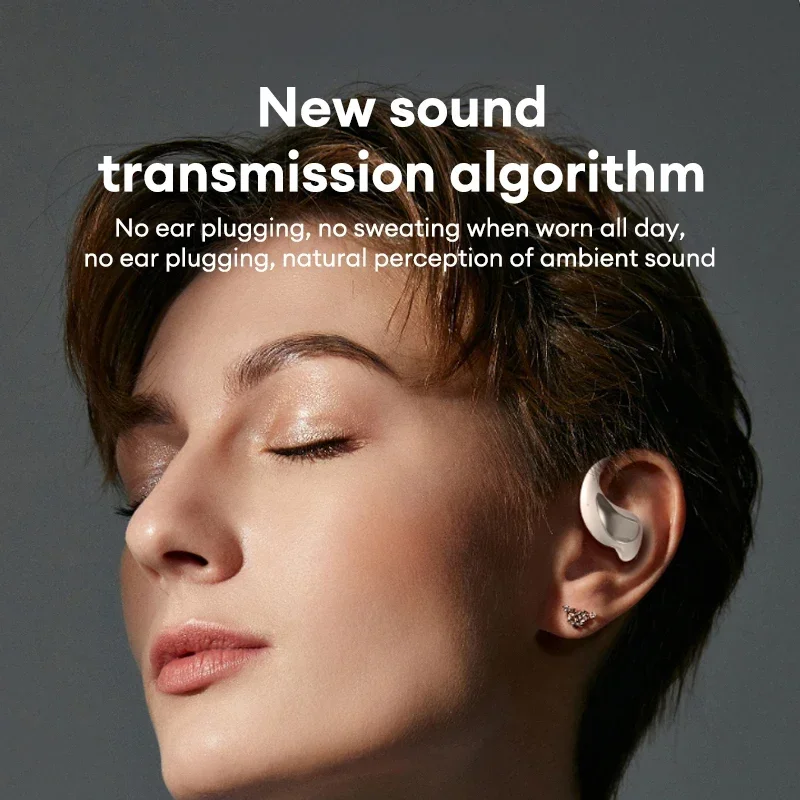 หูฟัง QINO K59 แบบเปิดหู บลูทูธ 6.0 หูฟังไร้สายพร้อม ENC ตัดเสียงรบกวน ชุดหูฟังสำหรับเล่นเกมและกีฬา สำหรับออกกำลังกายและวิ่ง