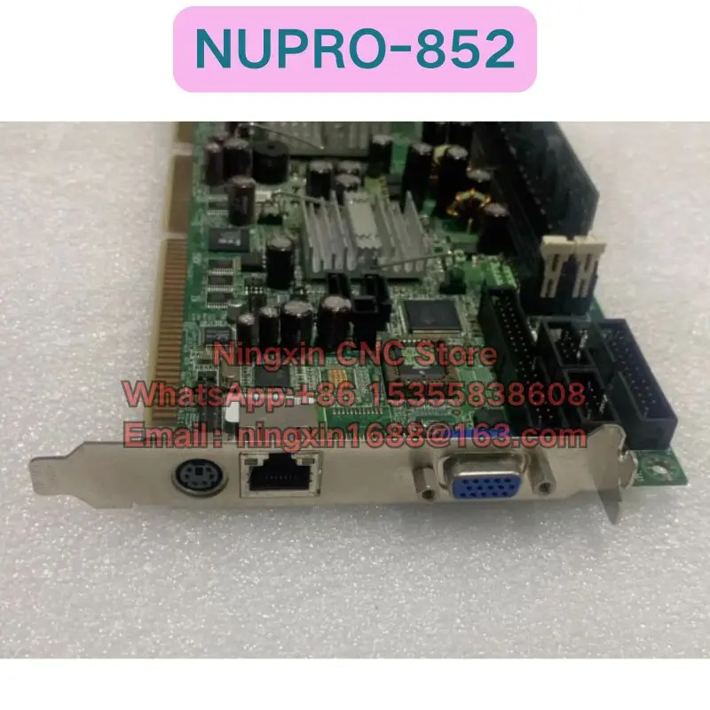 Second-hand NUPRO-852 NUPRO-852LV Industrial control computer motherboard Functional test OK Fast delivery