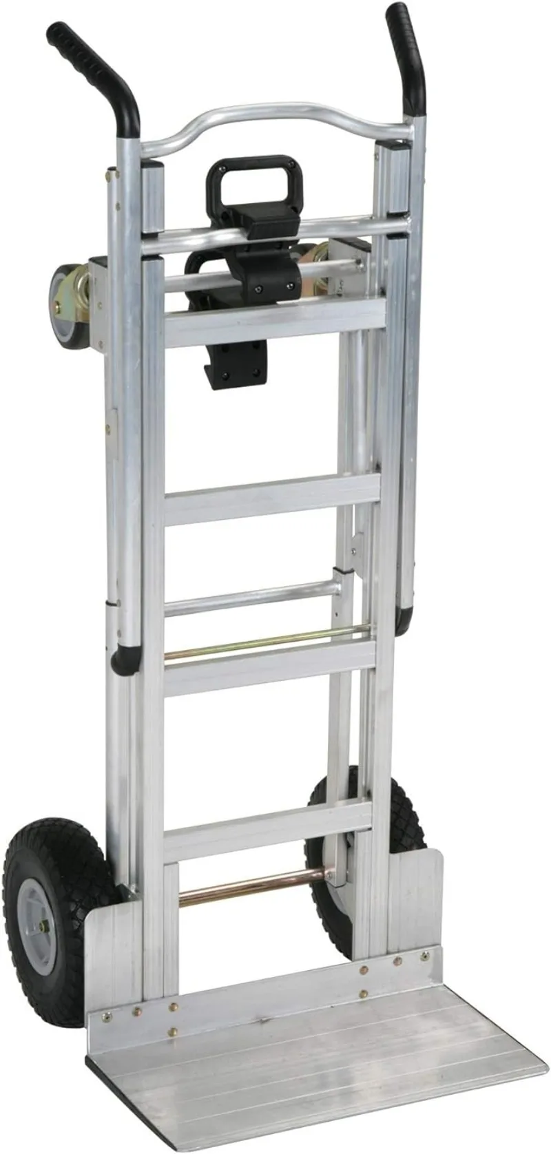 

COSCO 3-in-1 Assist Series Aluminum Hand Truck/Cart with Flat Free Wheels, 800 lb/1000 lb Capacity, Silver