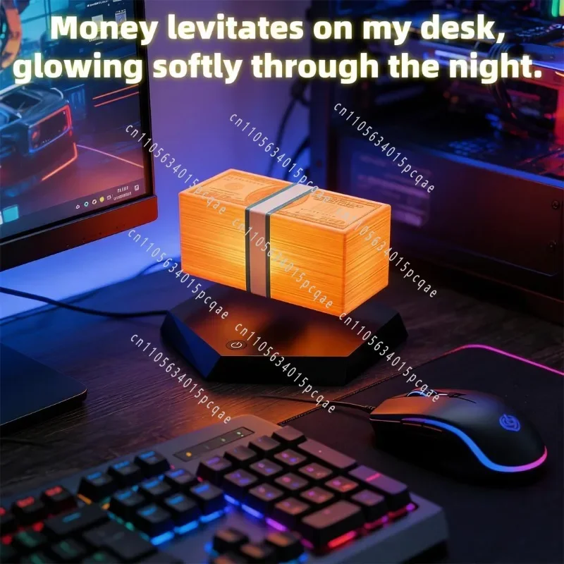 Floating Money Lamp Maglev Golden Lantern Grand Theft Auto Game Peripheral TK Same As Grand Theft Auto Gifts for Clients Friend