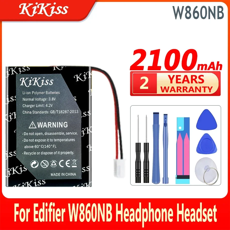 580mAh/2100mAh KiKiss New Battery For Edifier W855BT W860NB W675BT W800BT Headphone Headset Digital Batteria