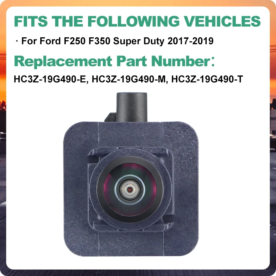 Car Replace Backup OEM Original Camera HC3Z-19G490-E, HC3Z-19G490-M, HC3Z-19G490-T For Ford F250 F350 Super Duty 2017-2019