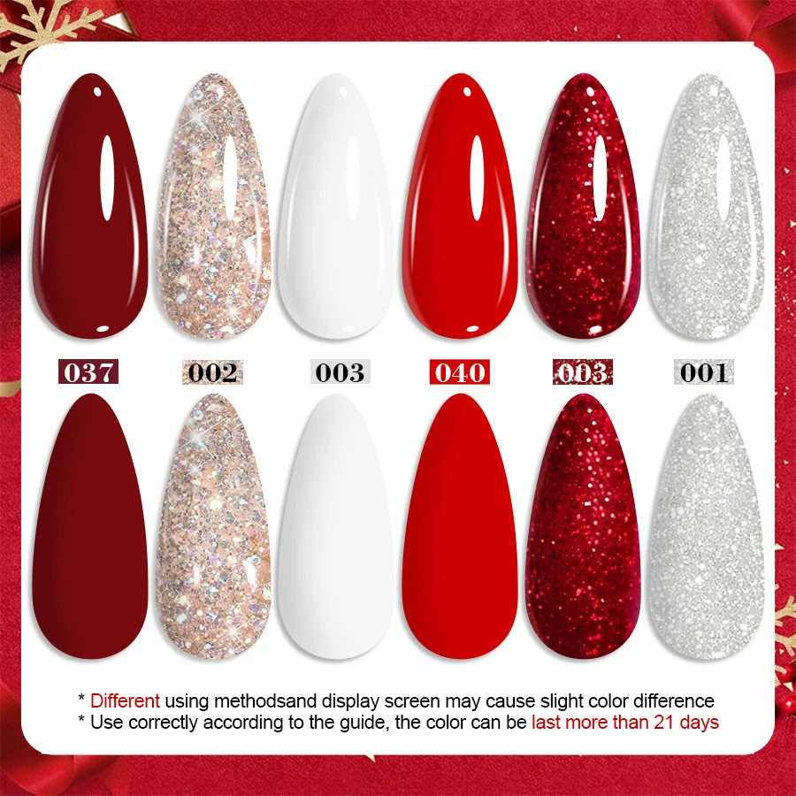 QAZIXU 6個セット ネイルジェルポリッシュ 人気カラー DIYネイルアートデザイン ソークオフ UV/LEDジェル マニキュアキット ホームサロン用