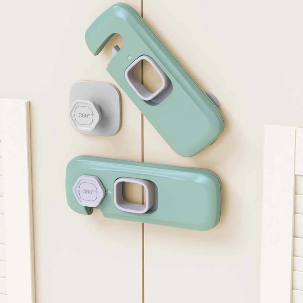 Baby Security Sliding Door  Anti-pinch Hand Drawer Furniture Safety Lock Care Products Locks Strap Cabinet Lock