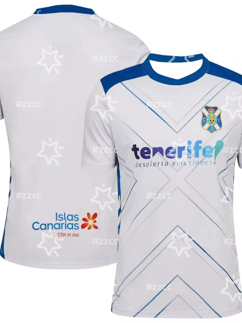 AliExpress NONE 25-26 CD Tenerife Home football jersey match training Kit Summer Sports Men's T-Shirt Kid's Clothing Tee Woman cycling jersey ﻿