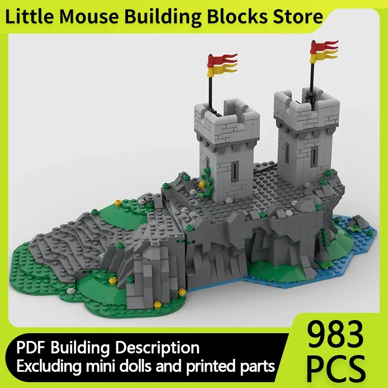 Medieval Model MOC Building Bricks The Front Tower Of Lion Castle Modular Technology Gifts Holiday Assemble Children Toys Suit