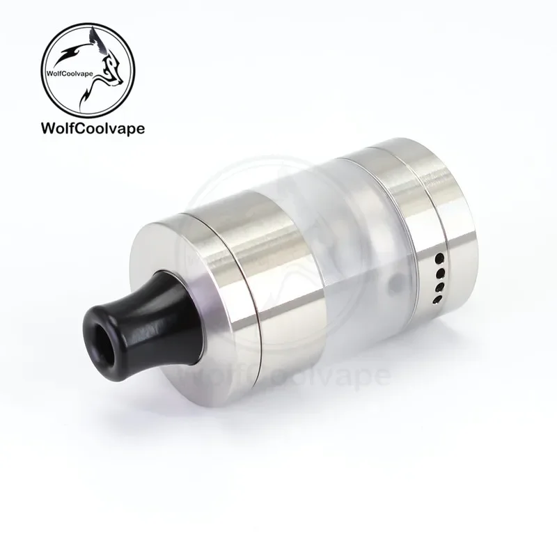 Wolfcoolvape VWM Intensa Style RTA 22mm 5.2ml 316SS PCTG MTL Vape Tank مع 10 دبابيس هوائية مجموعة رذاذ قابلة لإعادة البناء