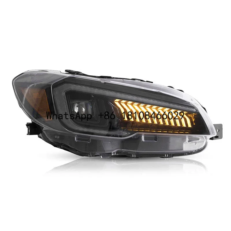 Faros LED de fábrica para Subaru WRX STI 2015-2021, accesorios de luces para automóviles, piezas de sistemas de iluminación automática, secuencial