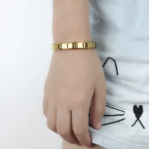 Hamiship-iitanialianisches elastisches Armband für Frauen und Mädchen, Top-Schmuck, Edelstahlarmband, Mode, 9 mm Breite, G096 6 Hauptverkäufe elastische Armbänder - №2