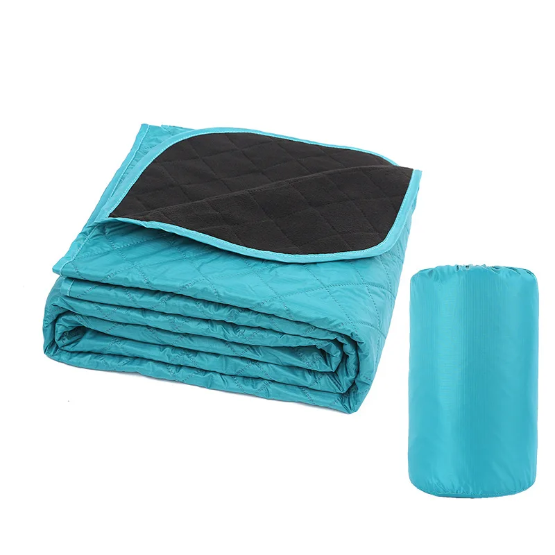 Polar Fleece Camping Blanket for Outdoor Picnics Waterproof Windproof Thickened Multifunctional Moisture-proof Portable Blanket