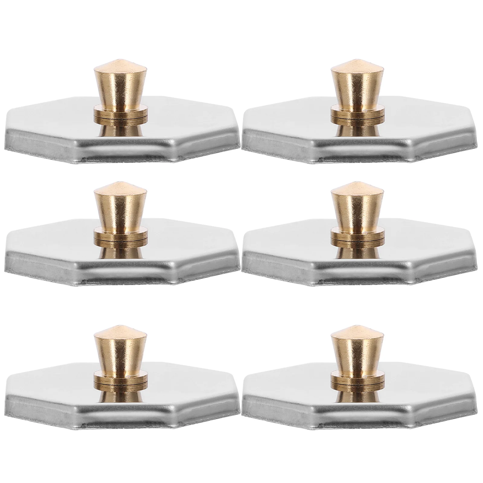 

6pcs Stainless Steel Nail Dish Cup Lids Dappen Mug Cover Replacement Long Lasting Easy Clean Manicure Supplies