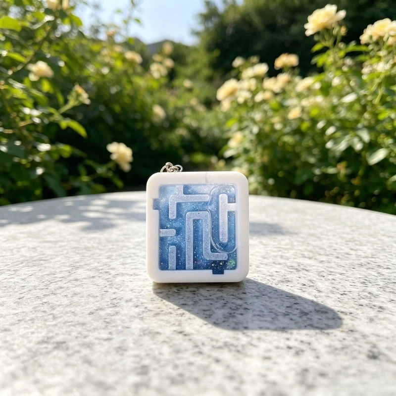 Silicone mold, geometric pattern hollowed-out square nameplate silicone mold, handmade DIY aromatherapy candle decorative mold