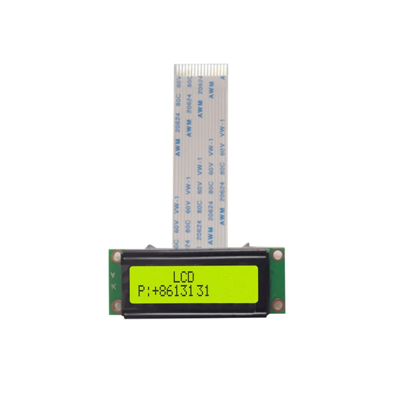 5V 1602 1602N LCD-Bildschirm AIP31066 oder EQV Blau/Gelb Grün/Grau