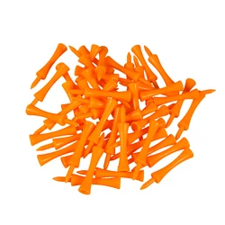 50pcs 70mm Large Castle Tees ABS Plastic Golf Castle Tees Orange Golfer Accessory Plastic golf tees perfect for Teeing the