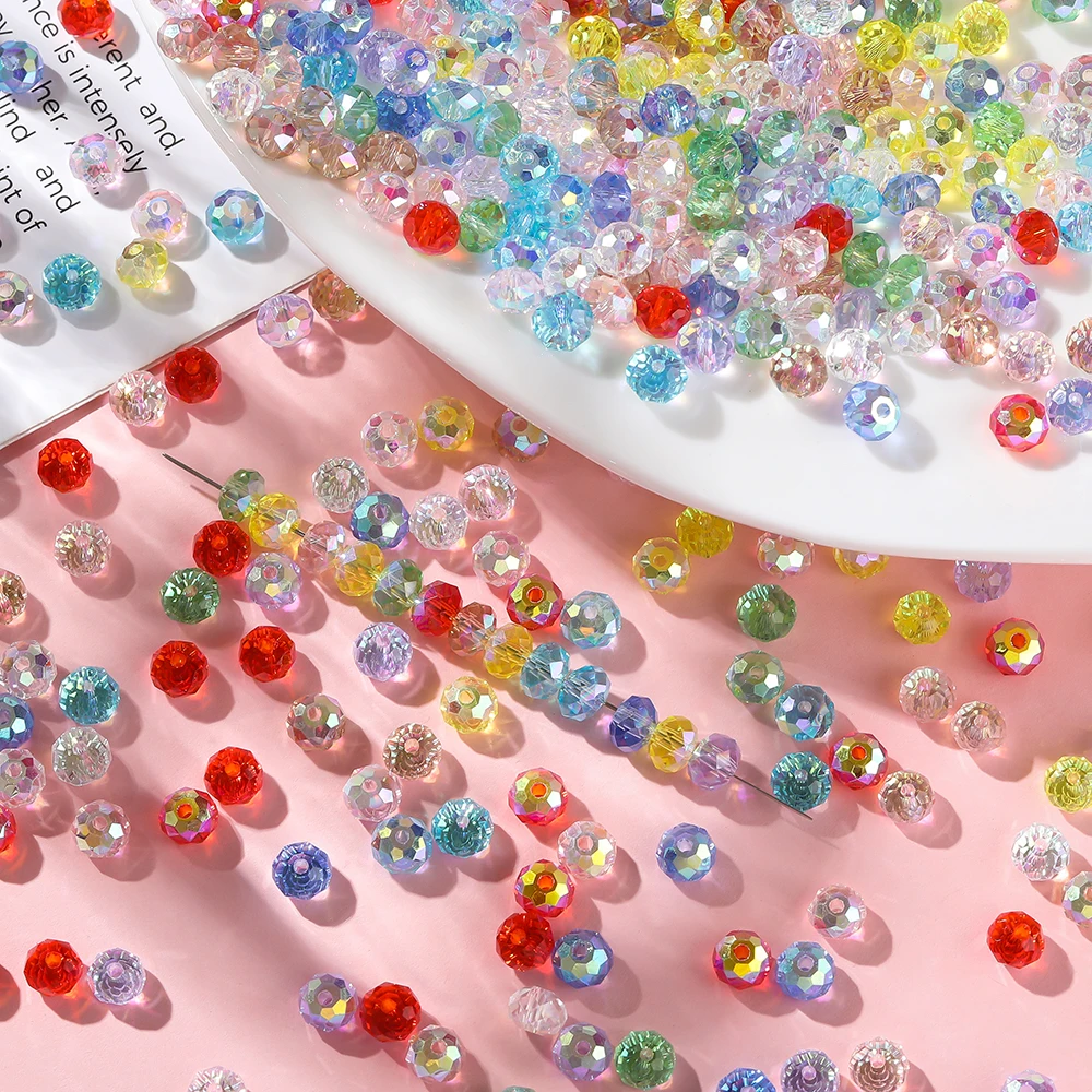 50 шт./лот 4 мм 6 мм стеклянные круглые хрустальные бусины свободные бусины-разделители для изготовления ювелирных изделий ручной работы DIY браслет ожерелье аксессуары 50 шт./лот 4 мм 6 мм стеклянные круглые хрустальные бусины свободные бусины-разделители для изготовления ювелирных изделий ручной работы DIY браслет ожерелье аксессуары