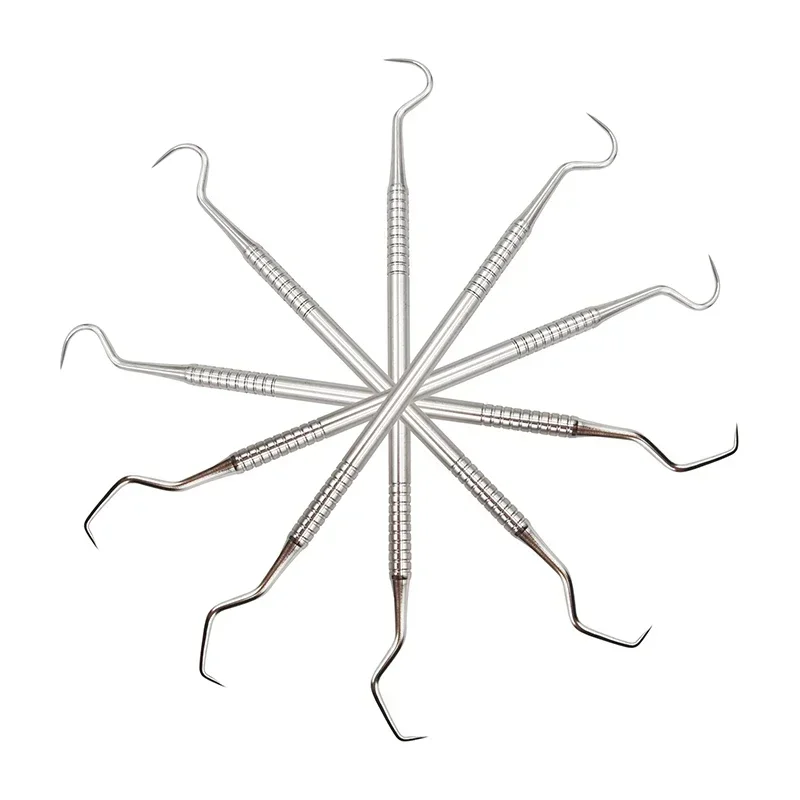 

1/5 шт., стоматологические двойные концы, зубы из нержавеющей стали, чистый гигиенический зонд Explorer, крючок, инструменты для стоматологических инструментов