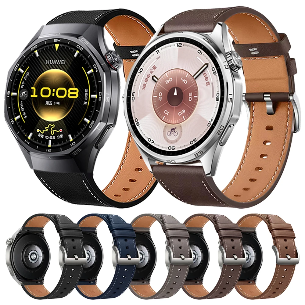 20/22 مللي متر حزام من الجلد لساعة هواوي 4 5 46 مللي متر GT 5 6 Pro GT6 5 4 3 براعم عداء سوار ل Garmin Venu 4 3 الرياضة عادية الفرقة