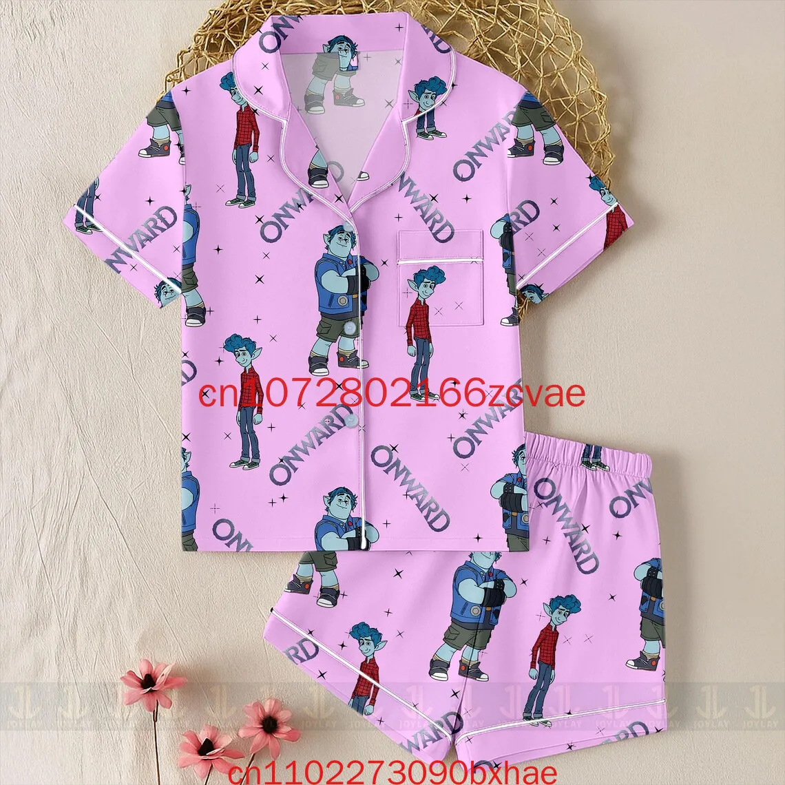 

Пижамный комплект Disney Wreck-It Ralph с 3D принтом на Хэллоуин, новый повседневный домашний модный мужской и женский пижамный комплект с рубашкой и короткими рукавами