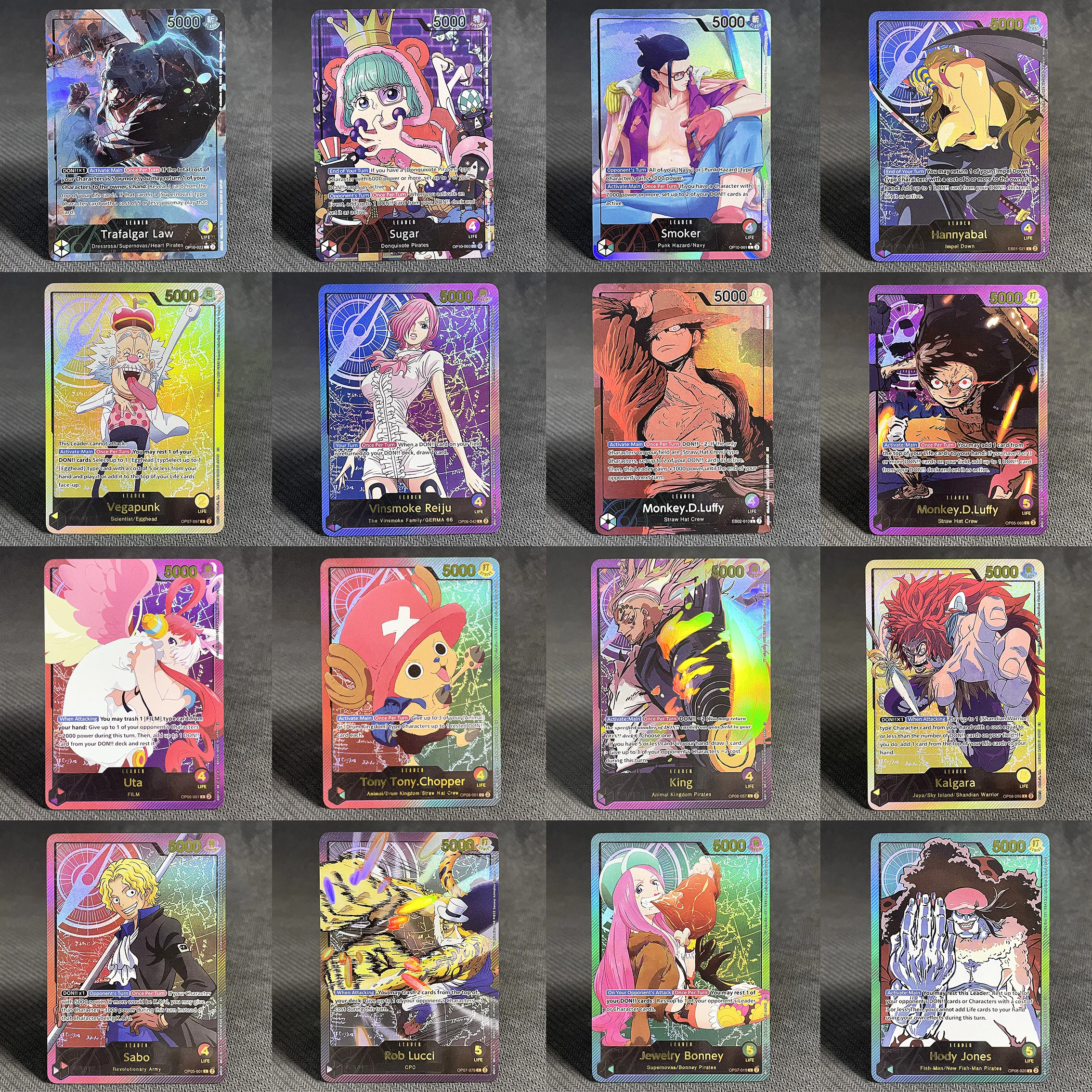 

English Version ONE PIECE Leader Cards 2025 EB02-Extra Booster Anime 25th Monkey D Luffy Alt Art Collection Card Proxy