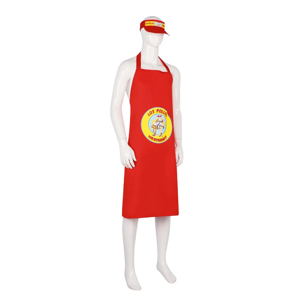 TV Los Chicken Brothers Cosplay Apron Unisex Red Yellow Party Funny Chook Costume Halloween Outfit Work Uniform Role Play