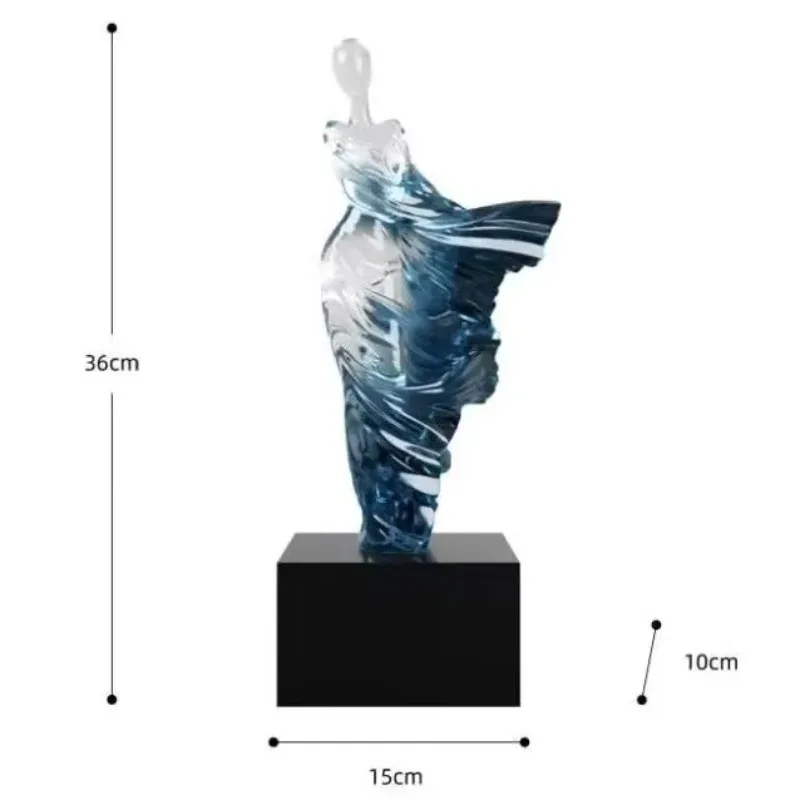 Nordic Abstract Character Resin Sculpture Art Home Livingroom Desktop Statues Decor Crafts Office Cafe Table Ornament Store Gift