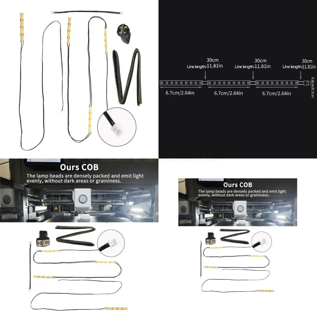 

Светодиодные полоски, установленные ярко и даже осветительная светодиодная лампа для 3D -принтеров для лаборатории P1