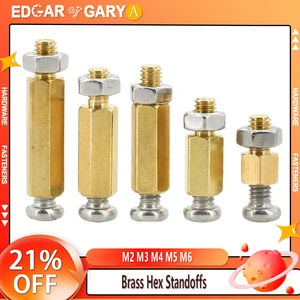 Messing Hex Scondoff Phillips Space Set Set, PCB -Pillary -Unterstützung, Board -Rack -Säule, Motherboard -Abstandshalter, M2, M3, M4, M5, M6 8 Hauptverkaufsräume M4 - №6