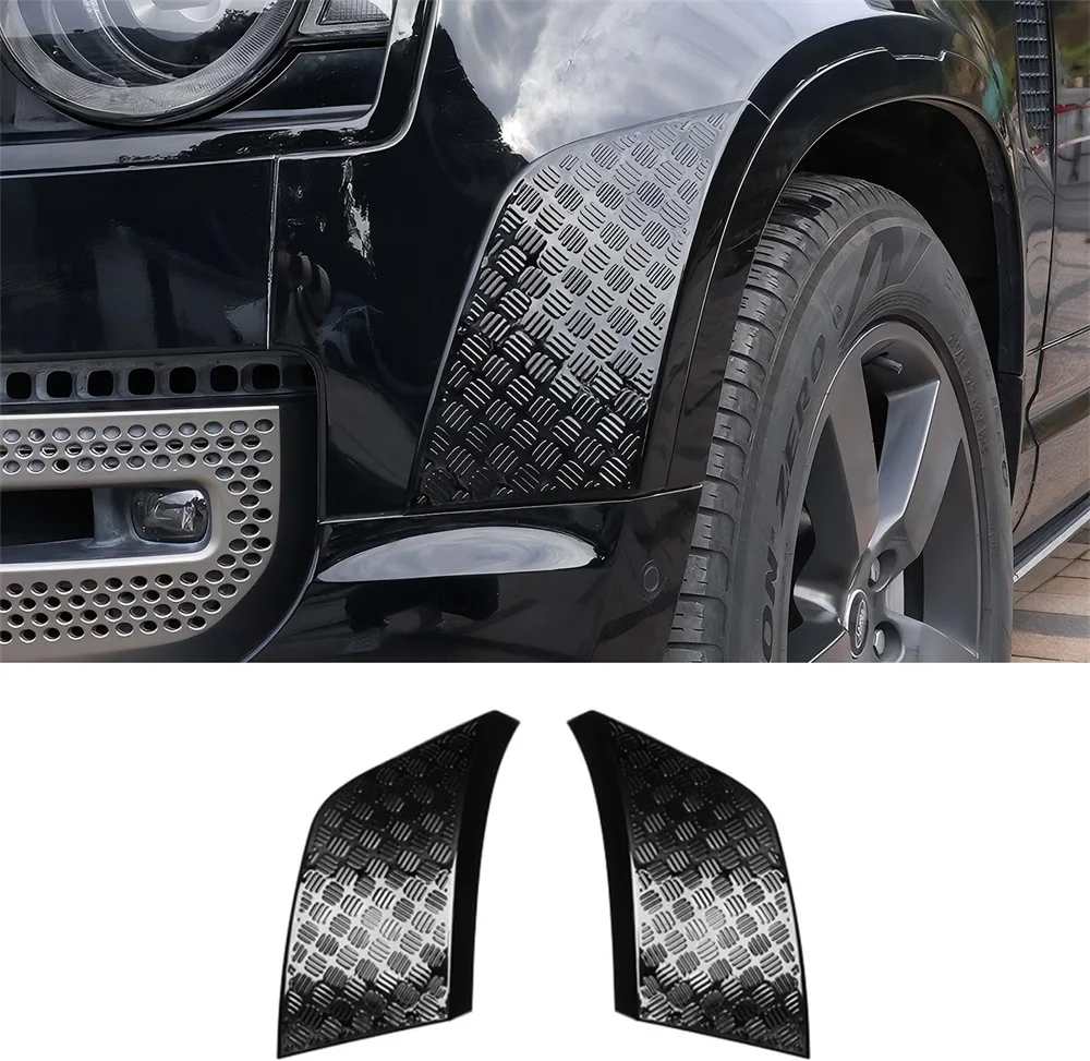 

Комплект накладки на переднюю арку из АБС-пластика, черный корпус, защита от царапин, совместимый с Land Rover Defender 90 110 130 2020-2025 гг.