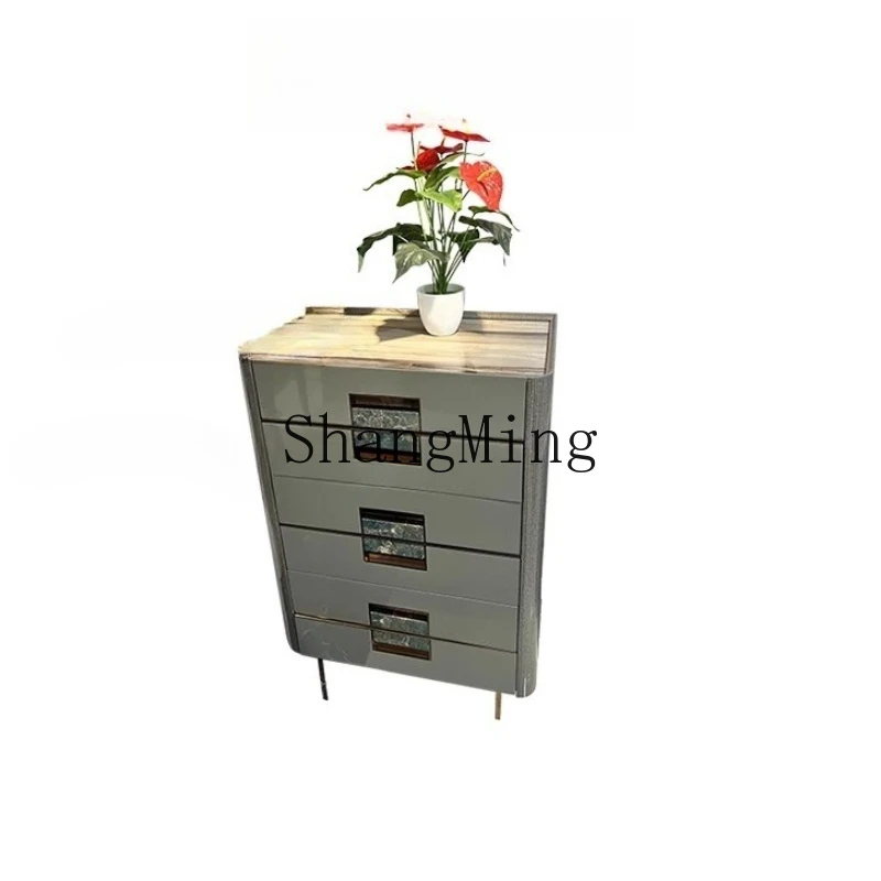 

FG light luxury solid wood chest of drawers, bedroom locker, modern living room decoration