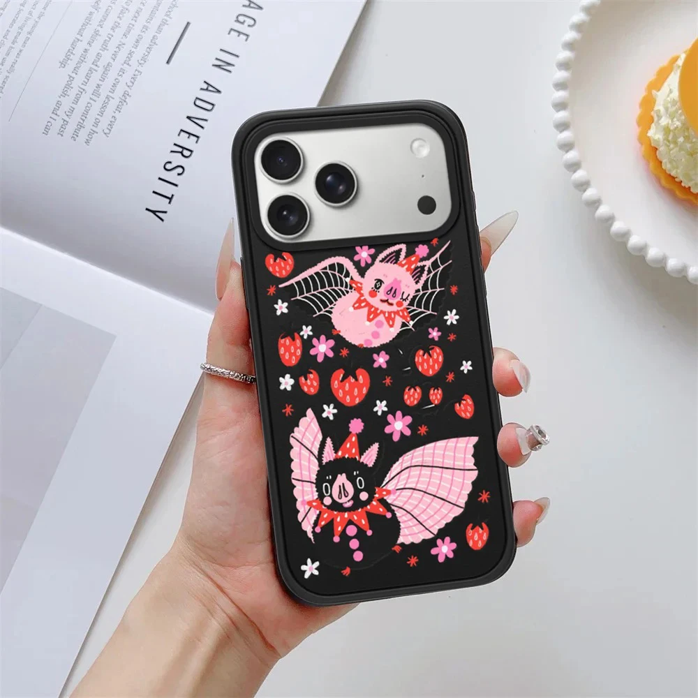 Colored Checkered Heart Face Frosted Phone Cover for IPhone 14 15 16 17 Pro Max Case for IPhone 17Pro